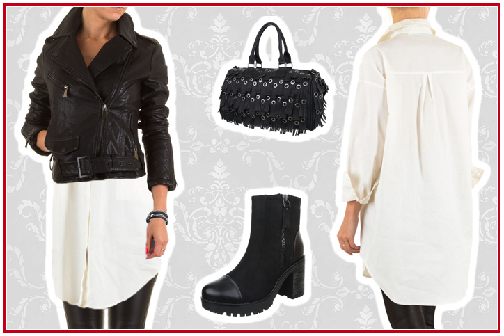Herbst-Outfits - Black & White Biker Style für taffe Girls – günstig online shoppen und sofort losrocken!