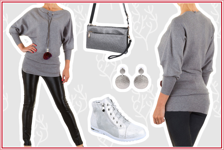 Damenstiefeletten - Silver Casual – der perfekte Ankle-Boots-Look für kühle Herbsttage! Jetzt günstig bei Ital-Design kaufen!