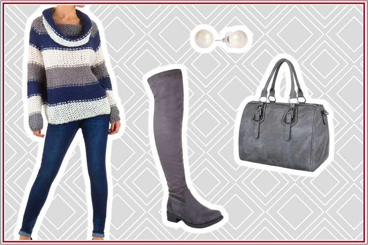 Grobe Masche, feiner Style – jetzt diesen lässigen Damen-Strick-Pullover günstig bestellen und zur Trendsetterin werden!