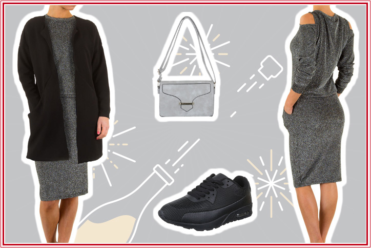 Sneaker Love – Bestell Dir günstig online schwarze Freizeitschuhe für Damen für Dein komplettes Easy Chic Outfit!