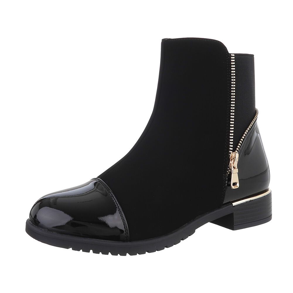 Chelsea Ankle Boots Schwarz Elegant Chelsea Boots Damen Elegant