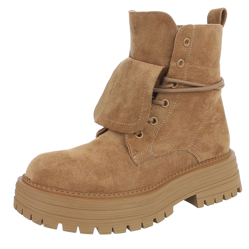 Scarpe stringate donna con lacci traforati Ital-Design 0201 colore marrone chiaro - Foto 9 di 14