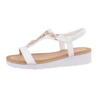 Strappy sandals for women in white