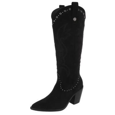 Cowboy & biker boots for women in black