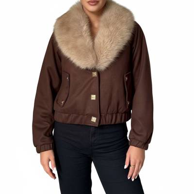 Übergangsjacke für Damen in Braun und Beige