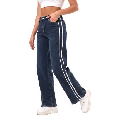 Straight Leg Jeans für Damen in Dunkelblau