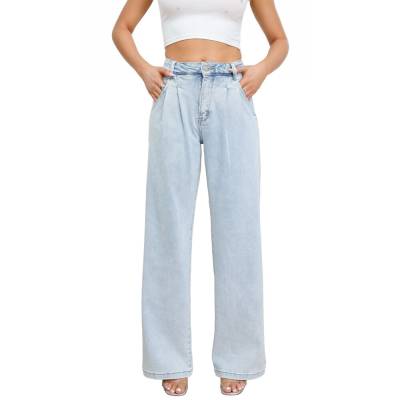 Relaxed Fit Jeans für Damen in Hellblau