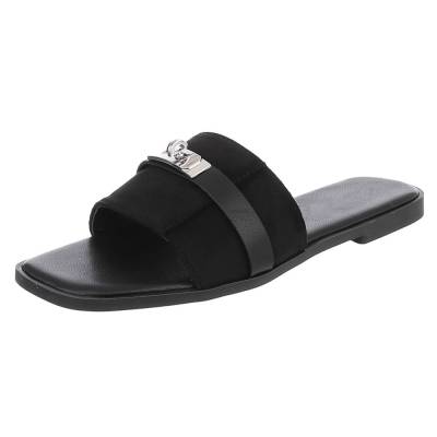 Pantoletten für Damen in Schwarz