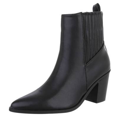 High-Heel Stiefeletten für Damen in Schwarz