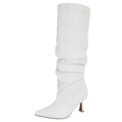Klassische Stiefel für Damen in Weiß
