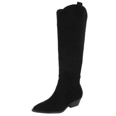 Western- & Bikerstiefel für Damen in Schwarz