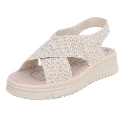Riemchensandalen für Damen in Apricot