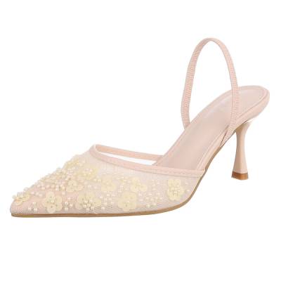 Schnür- & Riemchenpumps für Damen in Apricot