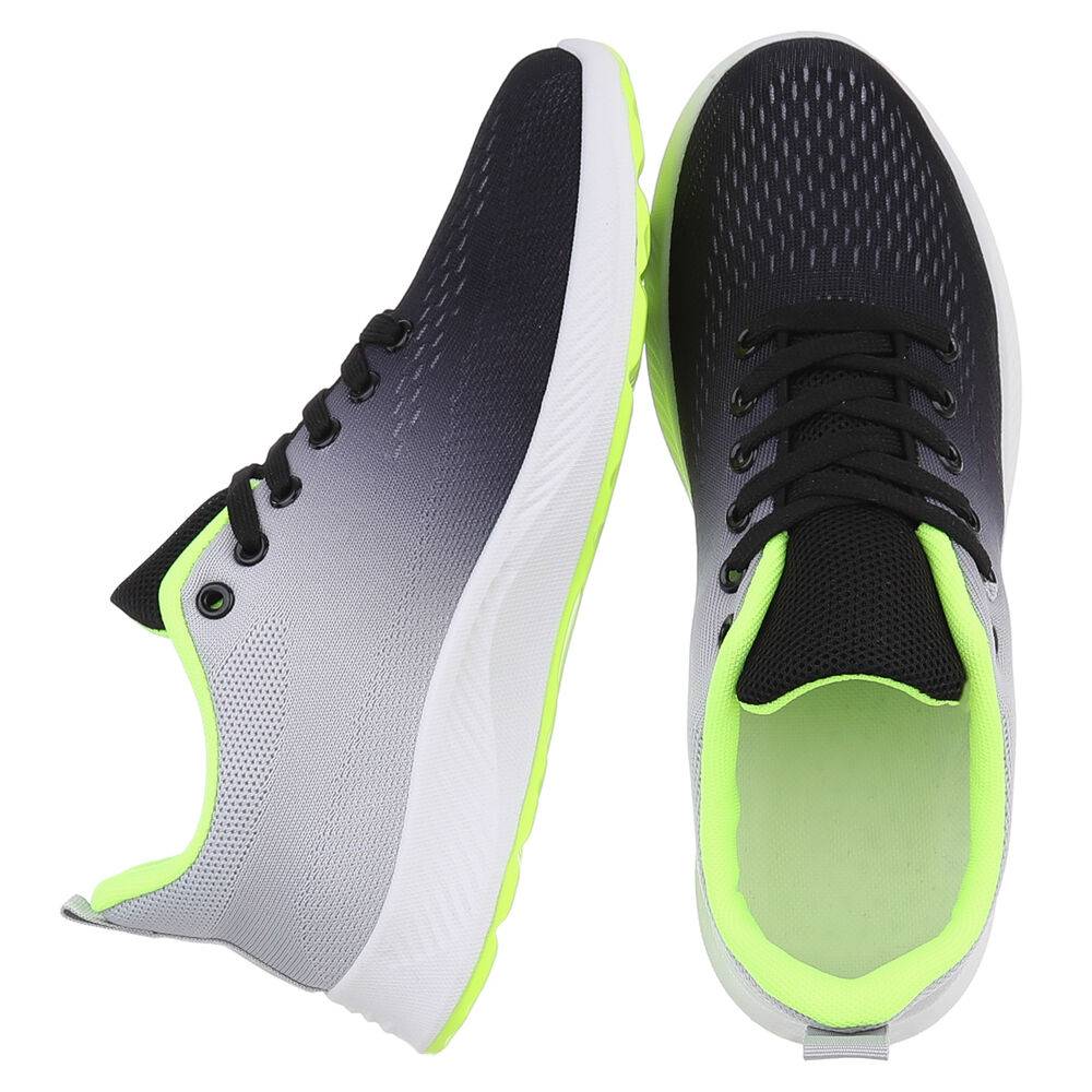Sneakers for men in gray and neon-green | ItalDesign