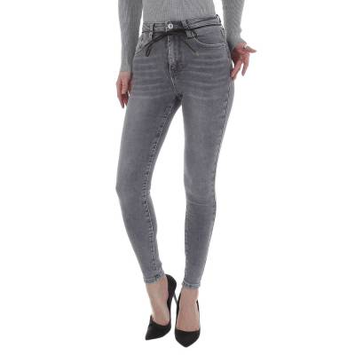 Skinny Jeans für Damen in Grau