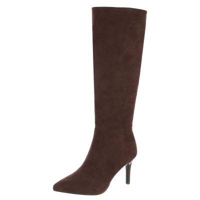 Heeled boots for women in brown