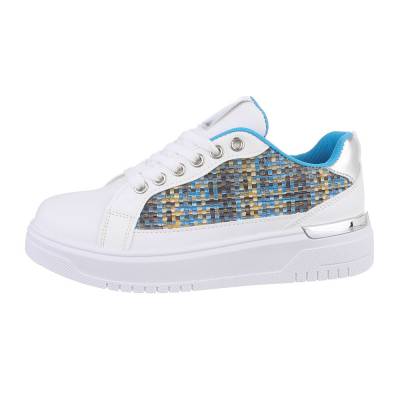 Sneakers Low für Damen in Weiß und Blau