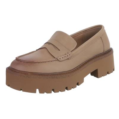 Loafers for women in light-brown