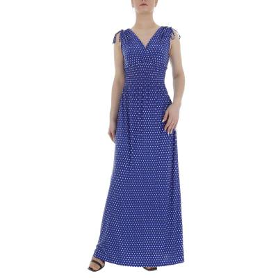 Summer dress for women in blue and white