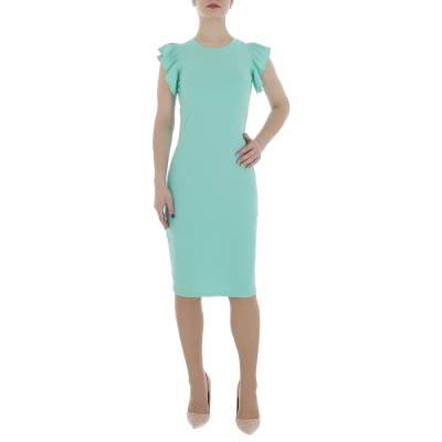 Stretch dress for women in turquoise