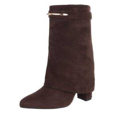 Heeled boots for women in brown