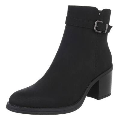 Klassische Stiefeletten für Damen in Schwarz
