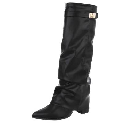 Heeled boots for women in black