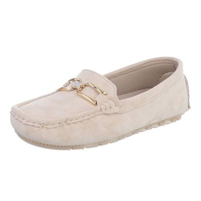 Loafers for women in beige