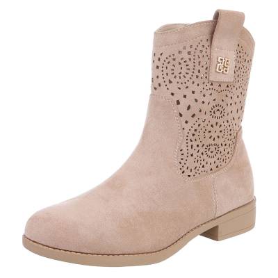 Summer boots for women in light-brown