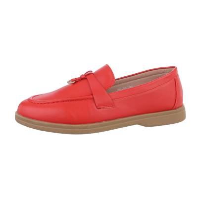 Loafers for women in red