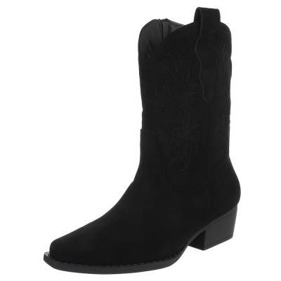 Western- & Bikerboots für Damen in Schwarz