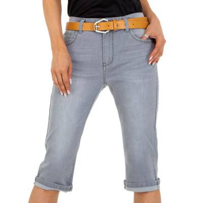 Capri-Jeans für Damen in Grau und Grau