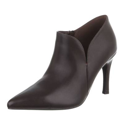 Heeled ankle boots for women in brown