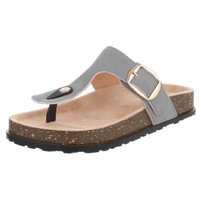 Zehentrenner für Damen in Grau