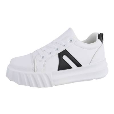 Sneakers Low für Damen in Weiß und Schwarz