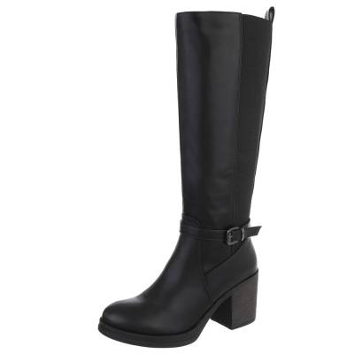High-Heel Stiefel für Damen in Schwarz