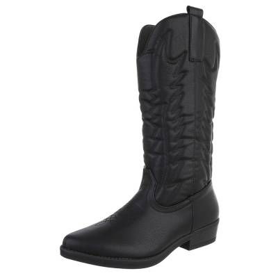 Western- & Bikerstiefel für Damen in Schwarz
