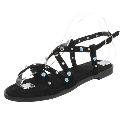 Strappy sandals for women in black