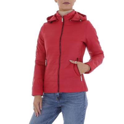 Between-seasons jacket for women in red