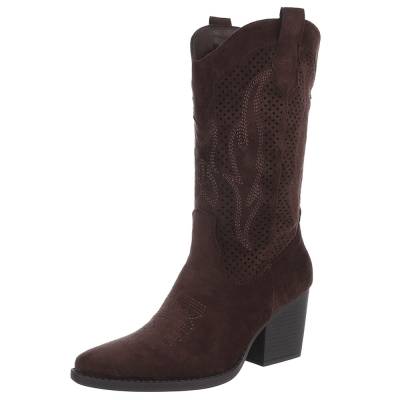 Western- & Bikerstiefel für Damen in Braun