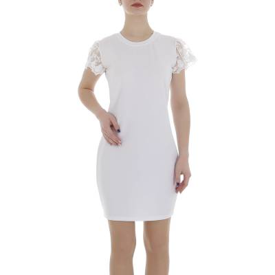 Stretch dress for women in white