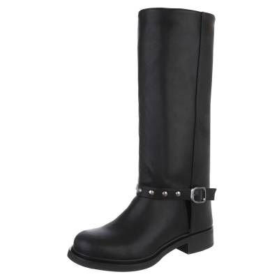 Western- & Bikerstiefel für Damen in Schwarz