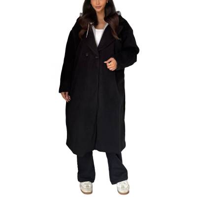 Leichter Mantel für Damen in Schwarz und Grau