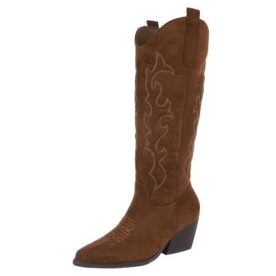 Western- & Bikerstiefel für Damen in Braun