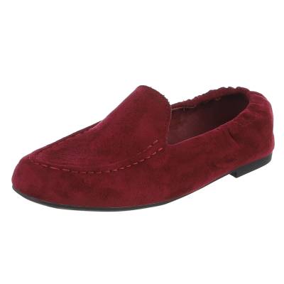 Slipper für Damen in Weinrot
