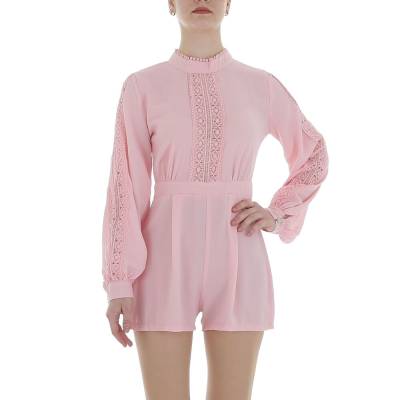 Short jumpsuit for women in pink