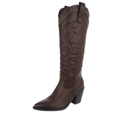 Western- & Bikerstiefel für Damen in Braun