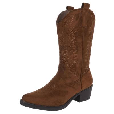 Western- & Bikerstiefel für Damen in Braun