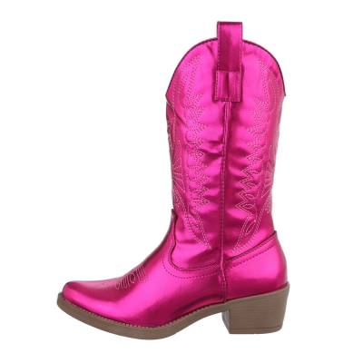 Cowboy & biker boots for women in pink