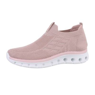 Low-top sneakers for women in dusky pink